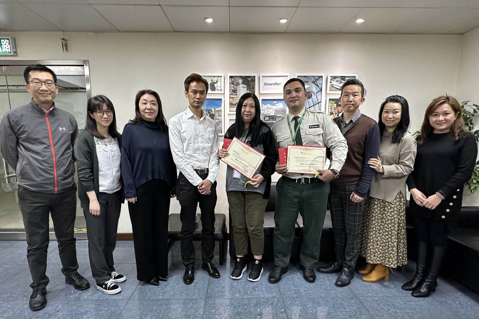 Guardforce Macau Employees Named Golden Security Officers Of The Group